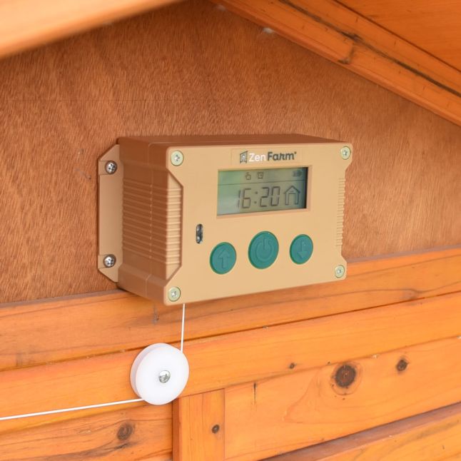 Portier automatique Zen Farm – Modèle autonome + trappe aluminium